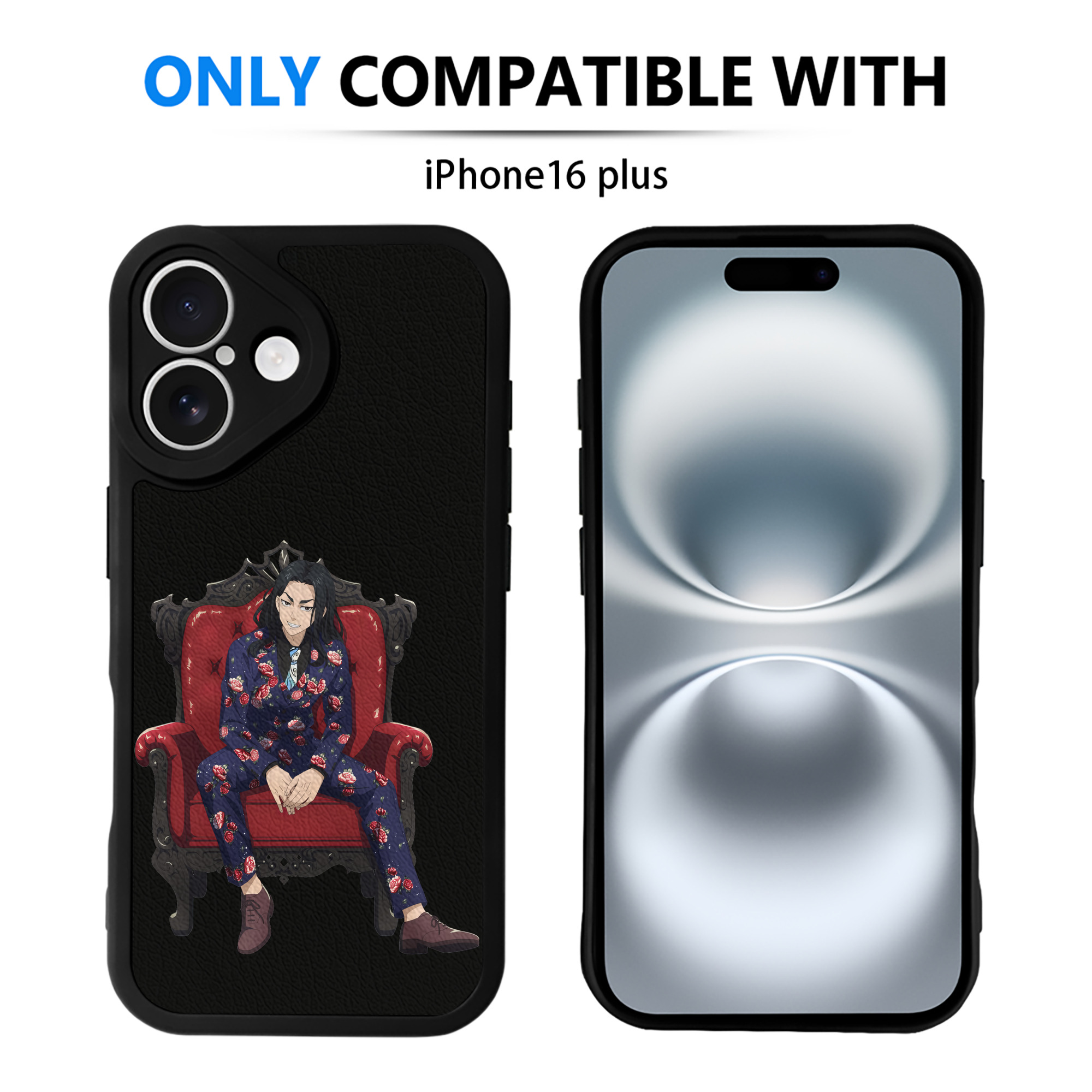 （画像用） 東京リベンジャーズ Tokyo Revengers 【iPhone 16シリーズ対応】シリコンスマホケース（レザー調） 材質：シリコン